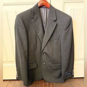 38R Ron Chereskin Cashmere, Silk & Wool Men’s NWT Black Blazer Coat Jacket